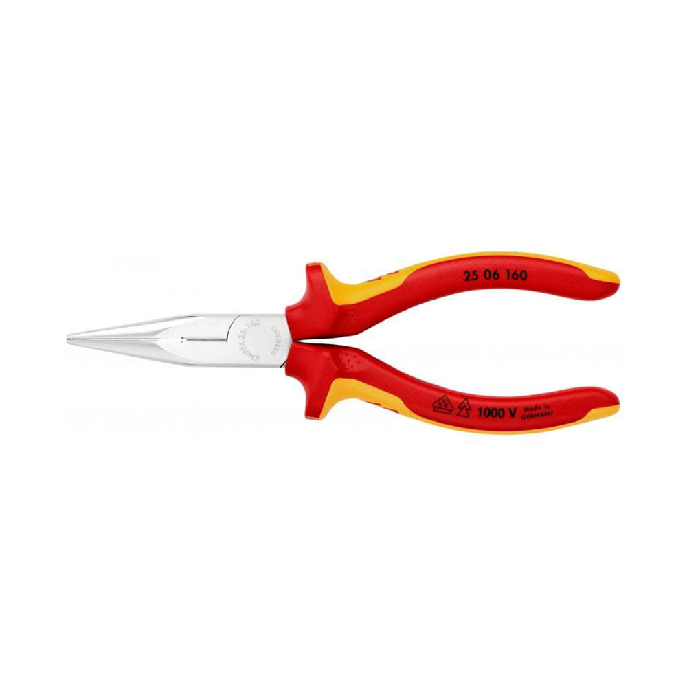 Angled scissors for electricians, ferrule crimping, 160 mm KNIPEX