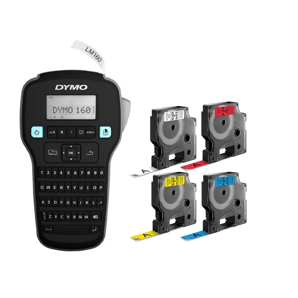Start kit tricolor Dymo LabelManager 160 label maker and