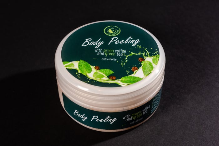 Exfoliant natural cu cafea verde și ceai verde  Scrub revitalizant pentru corp  Detoxifiere și exfoliere delicată [4]