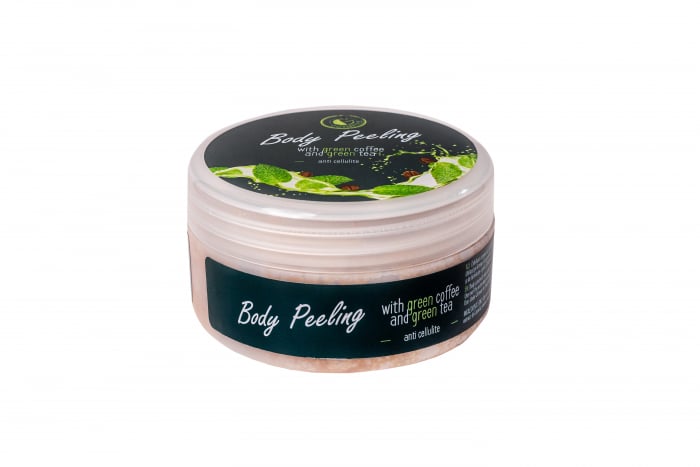 Exfoliant natural cu cafea verde și ceai verde  Scrub revitalizant pentru corp  Detoxifiere și exfoliere delicată [3]