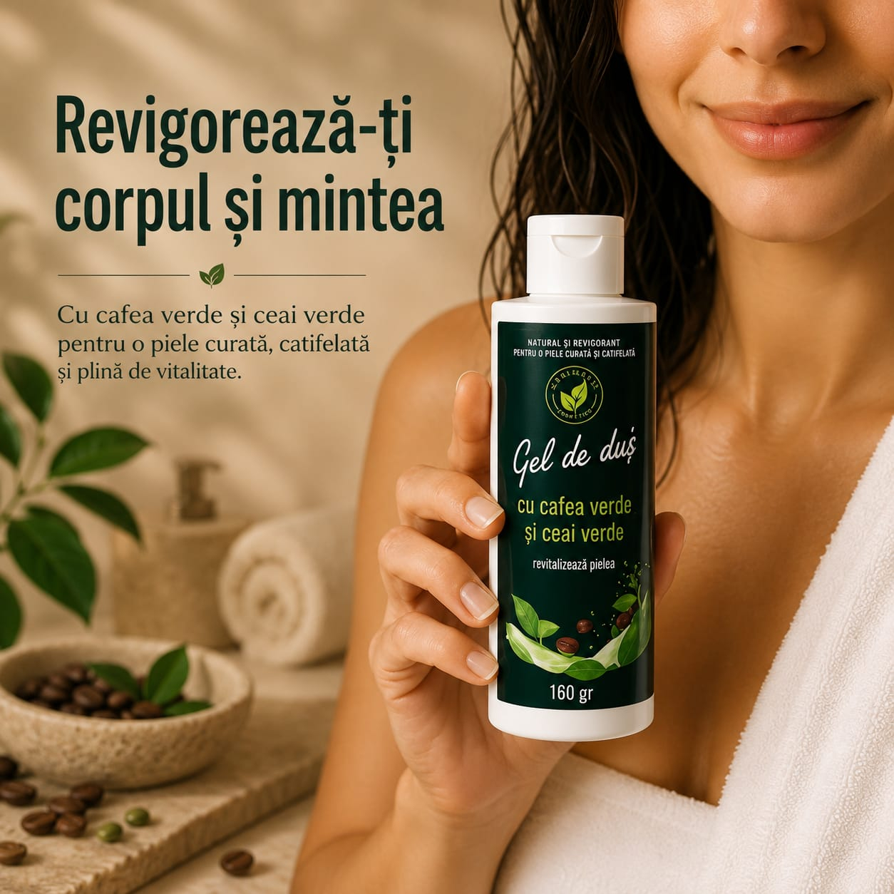 GEL DE DUS CU CAFEA VERDE SI CEAI VERDE [4]