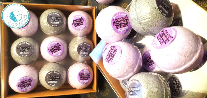 Set 9 Săruri de Baie Efervescente – Lavandă & Chimen Negru + Cărbune Activ – 450 g [2]