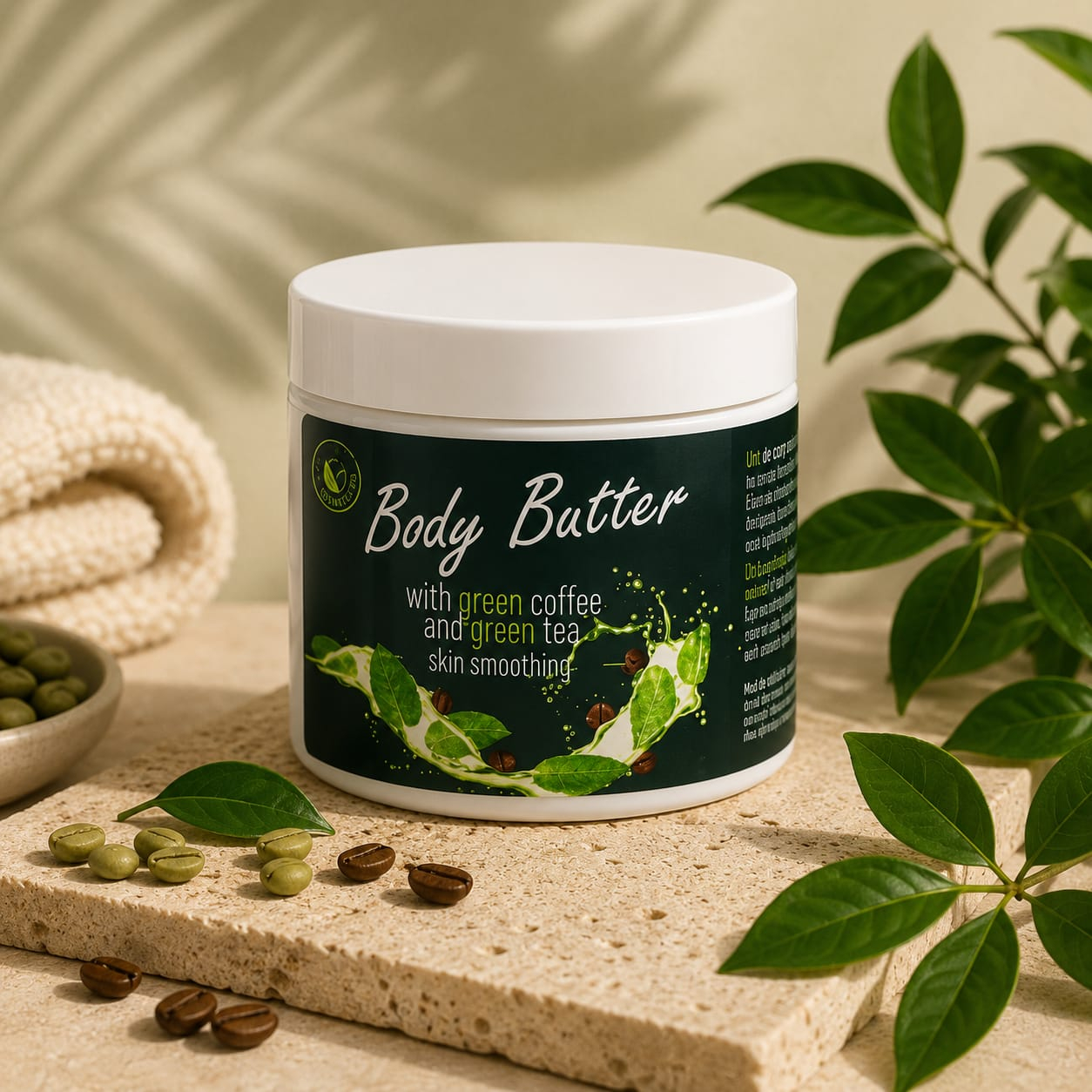 Unt pentru corp cu ceai verde și cafea verde – 200 g [2]