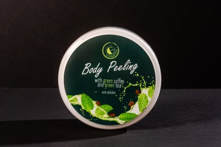 Exfoliant natural cu cafea verde și ceai verde  Scrub revitalizant pentru corp  Detoxifiere și exfoliere delicată [4]
