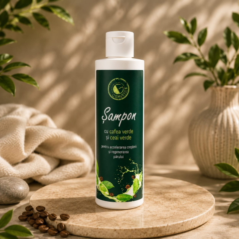 INGRIJIREA PARULUI - Sampon anticadere si regenerare cu ceai verde si cafea verde 250 ml