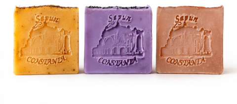 SUPER PRET - set 3 vitamin sapunuri naturale,lavanda,catina si argila roz