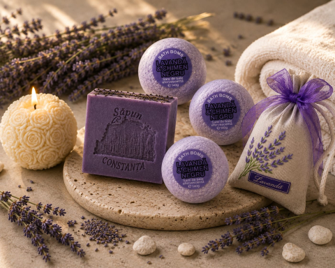 sapunuri naturale solide - set sapunuri naturale lavanda