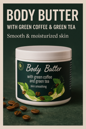 Bath & Body > Body Scrubs - Unt pentru corp cu ceai verde și cafea verde – 200 g