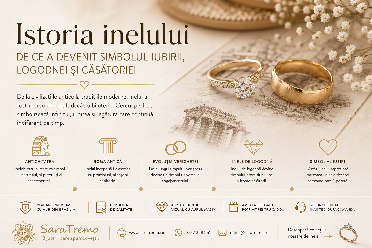 Istoria inelului – de ce a devenit simbolul iubirii, logodnei și căsătoriei