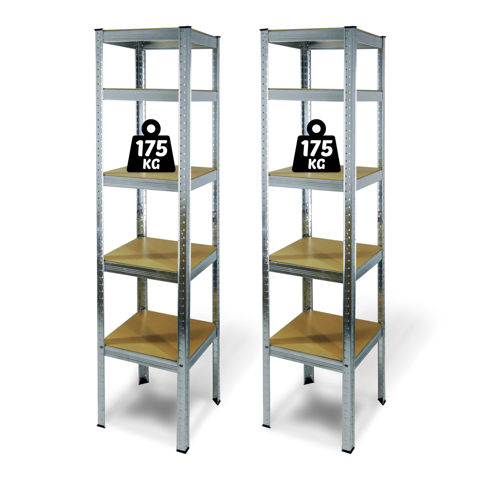 Casa si Gradina - Raft Metalic Depozitare cu 5 Polite, 180 x 40 x 40 cm, Capacitate 175 kg / Polita