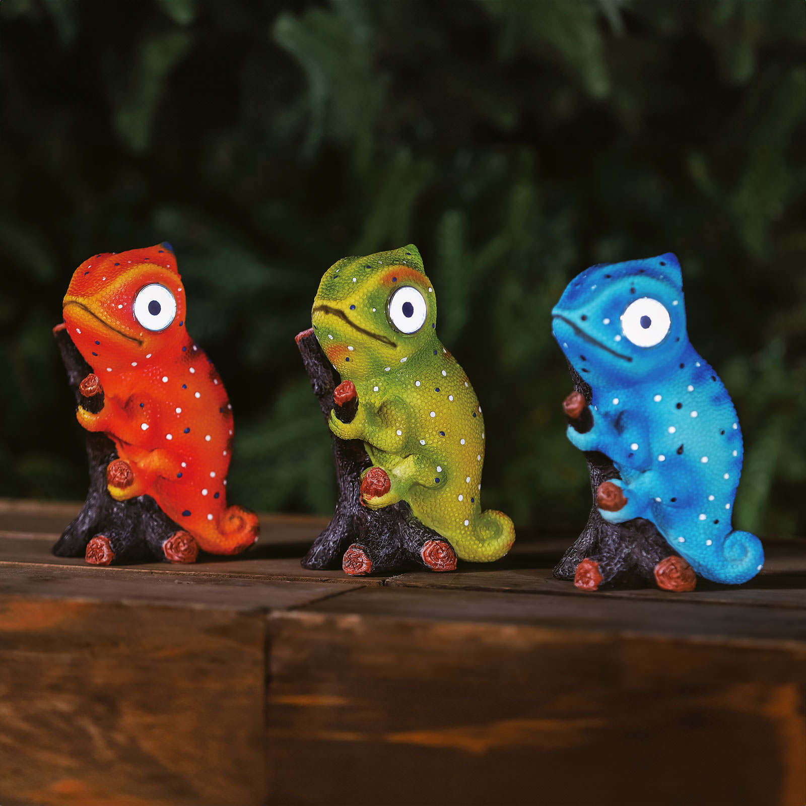 Casa si Gradina - Lampa solara LED cameleon gradina, 2 LED alb cald, 16 cm,  3 culori