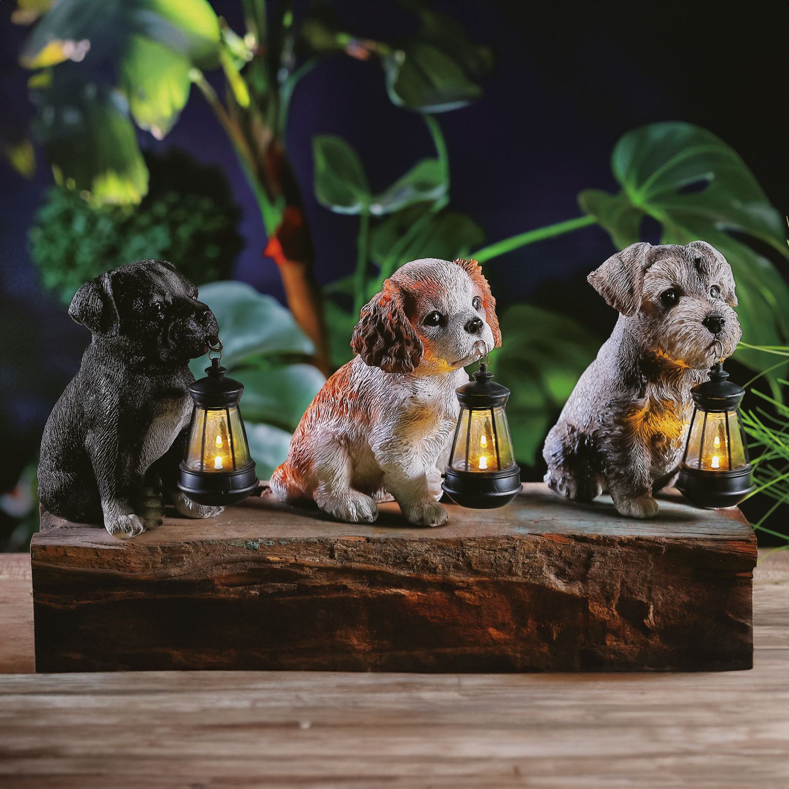 Iluminat Exterior si Solar - Lampa solara LED animale gradina, 15 cm, 10 LED alb cald, decor exterior, 3 modele