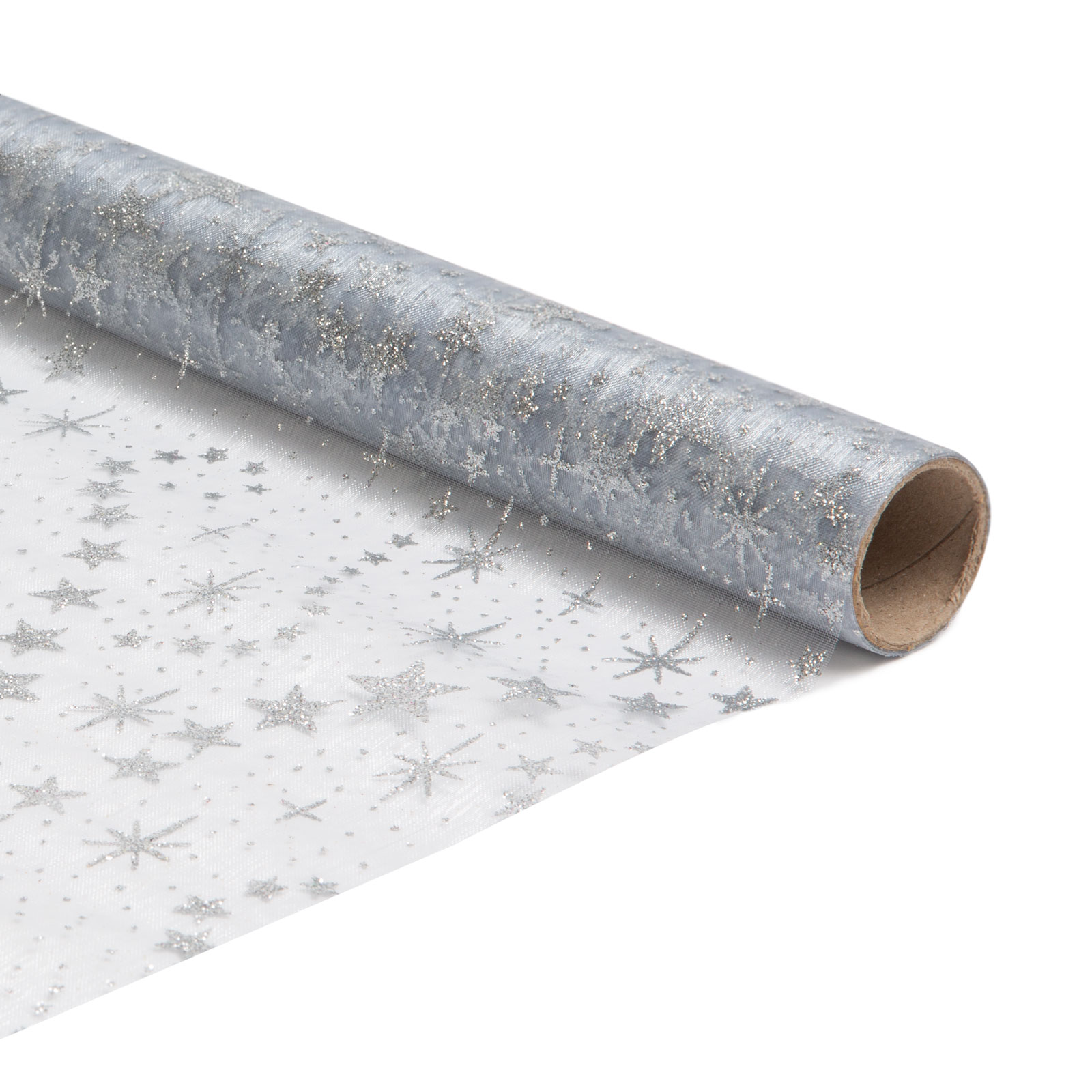 Napron decorativ pentru masa de Crăciun - gri / argintiu - 180 x 28 cm [1]