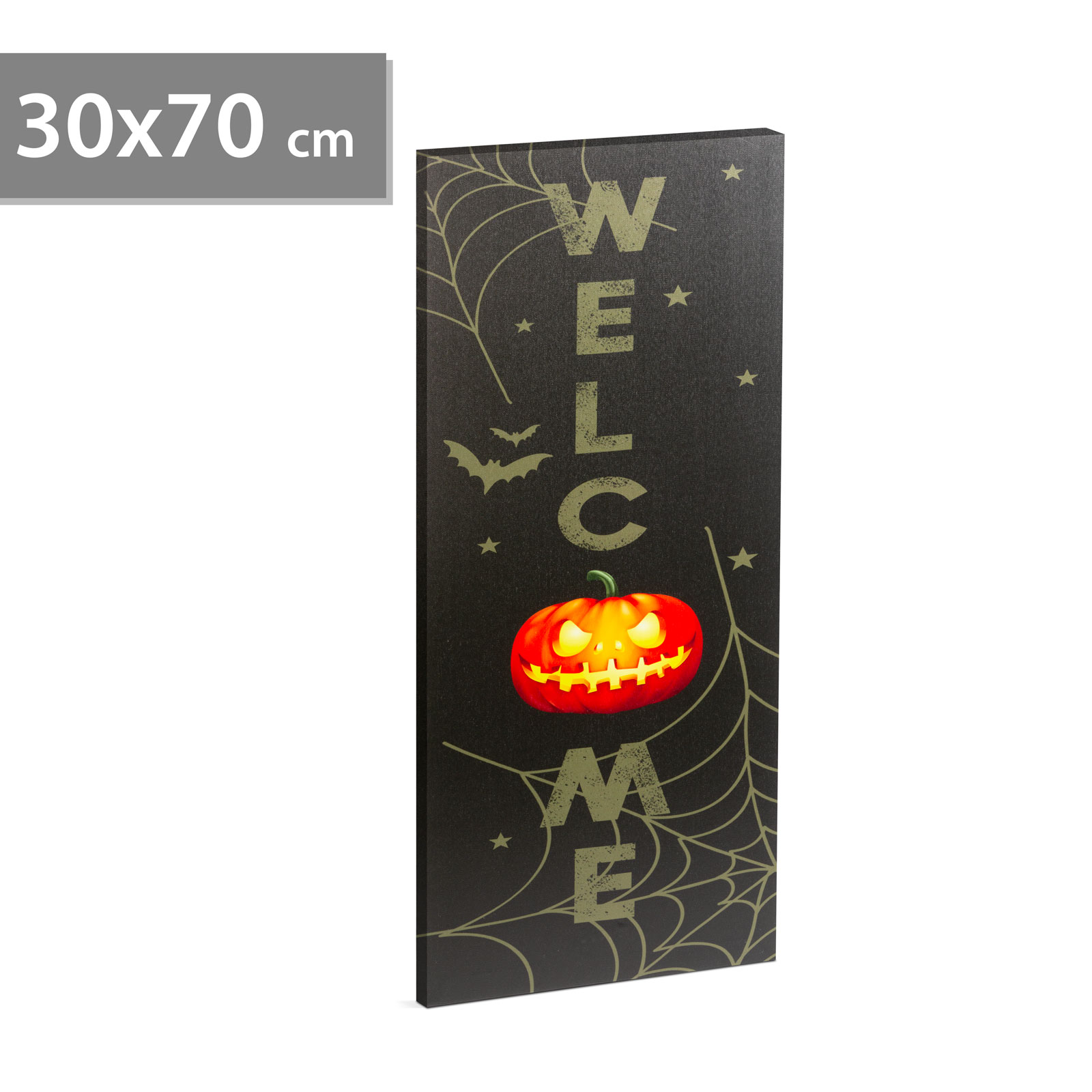 Tablou decorativ cu LED, motive de Halloween - 2 x AA, 30 x 70 cm [1]