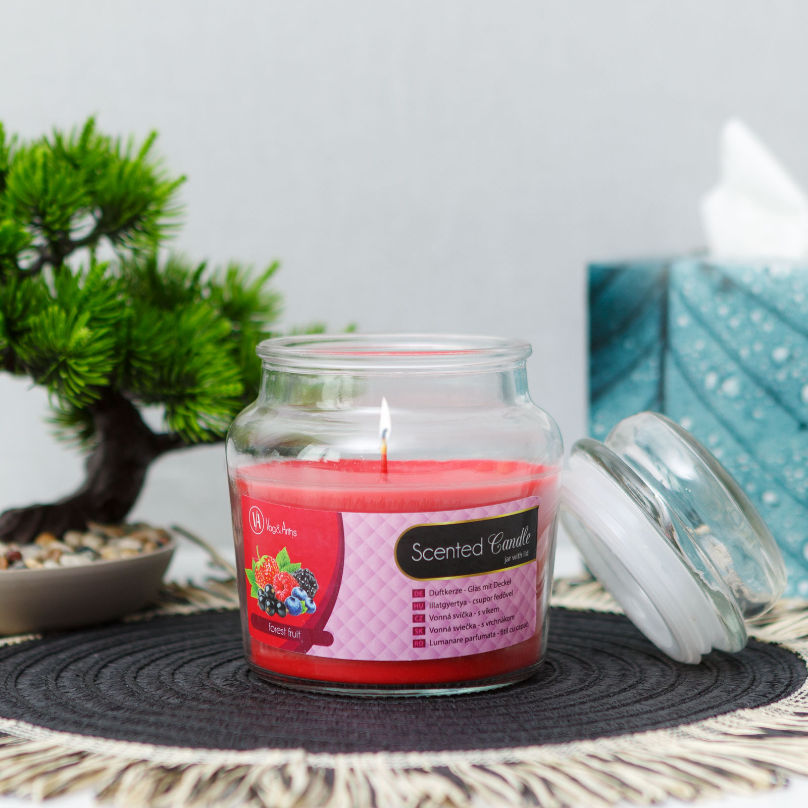 Decor Interior - Lumanare parfumata - cu capac - fructe de padure - 310 g