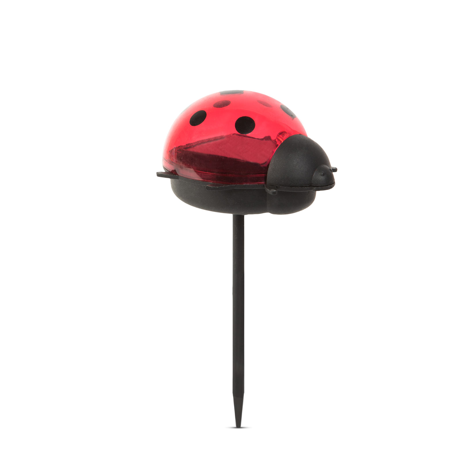 Lampa solara LED gradina, buburuza rosie decorativa, lumina alba rece, iluminat exterior solar IP44 [1]