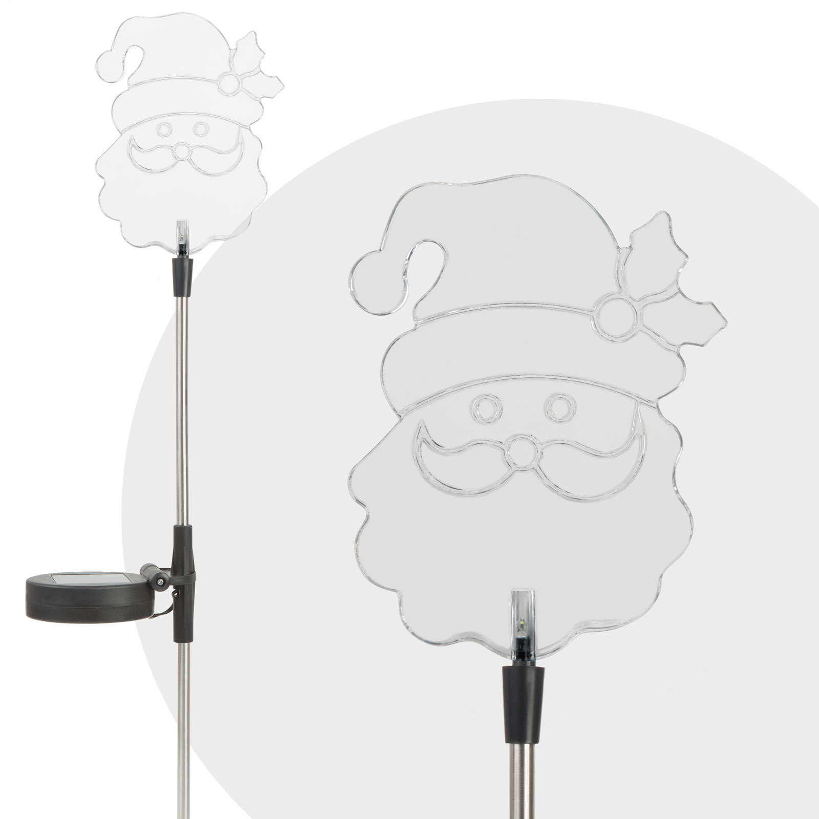 Lampa solara gradina Mos Craciun LED RGB [1]