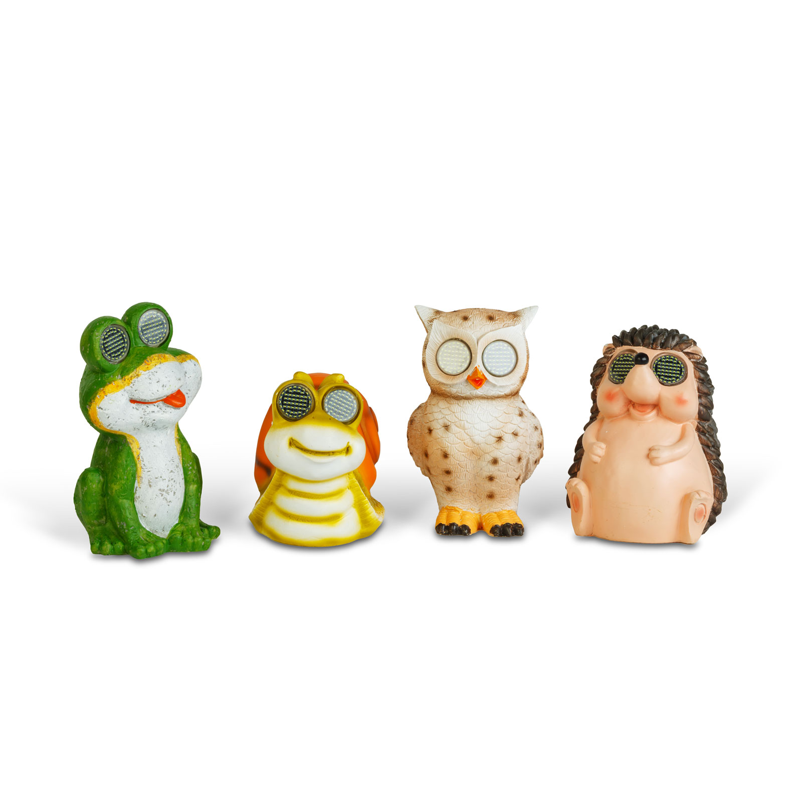 Figurina solara gradina LED, broasca /melc/ arici/ bufnita, 104 LED SMD, decor exterior, 20 cm [1]