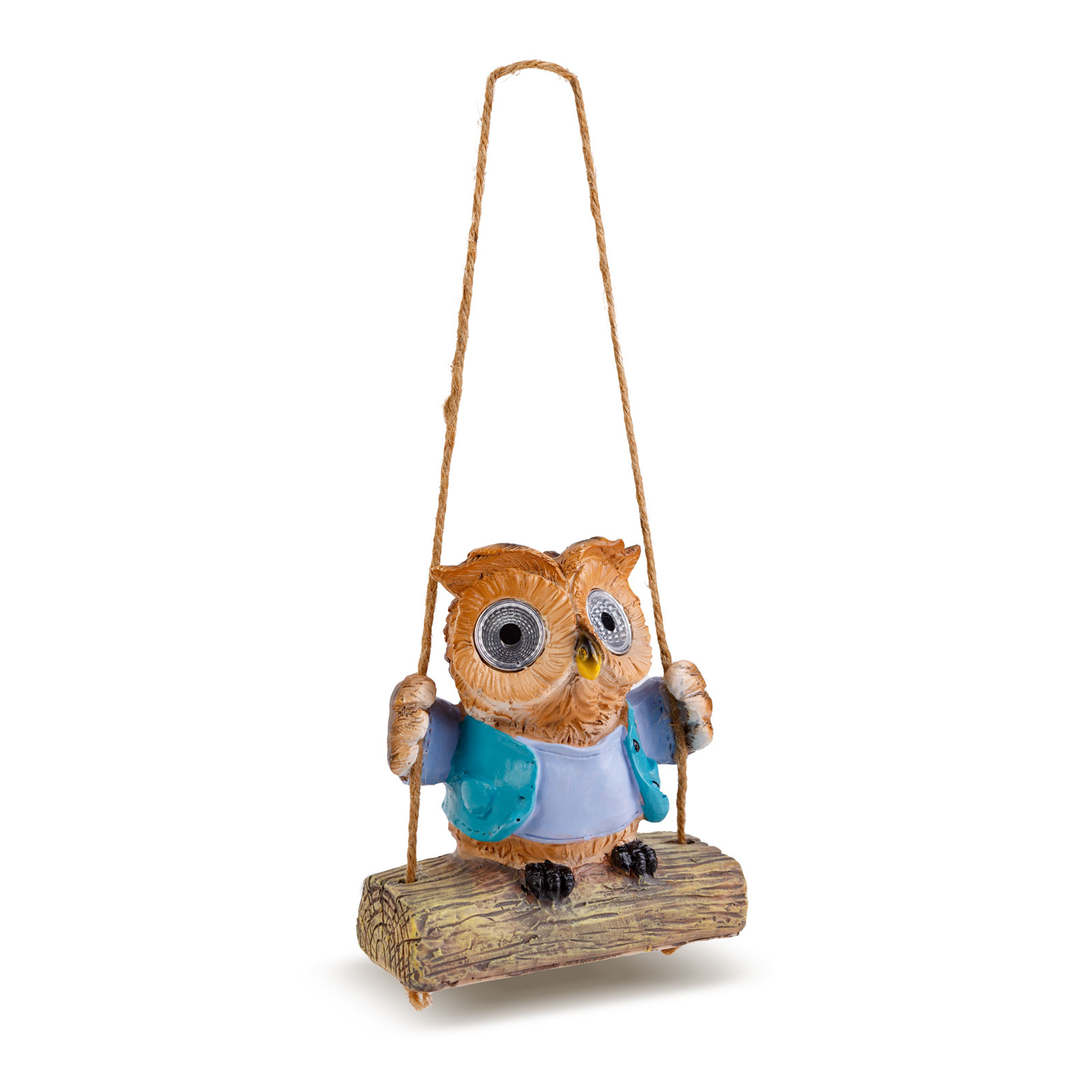 Lampa solara LED bufnita suspendata gradina, 28 cm, 2 LED alb rece, IP44 [1]