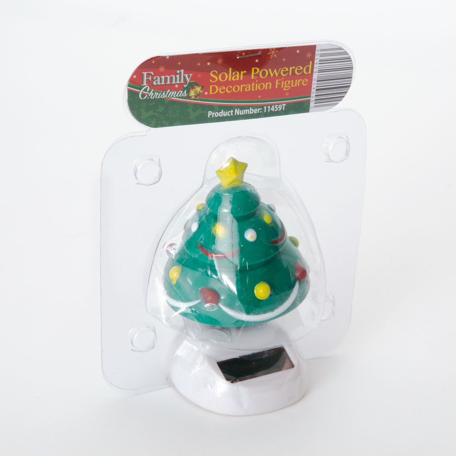 Decoratiune solara Craciun, 10 cm, figurina in miscare, incarcare solara, decor fereastra masina [1]