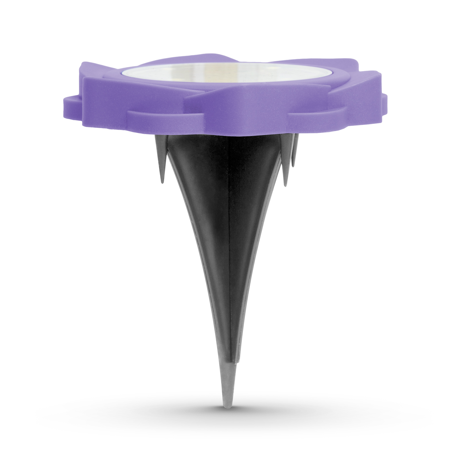 Lampa solara gradina LED alb rece violet, iluminat exterior cu tarus, decor alee [1]