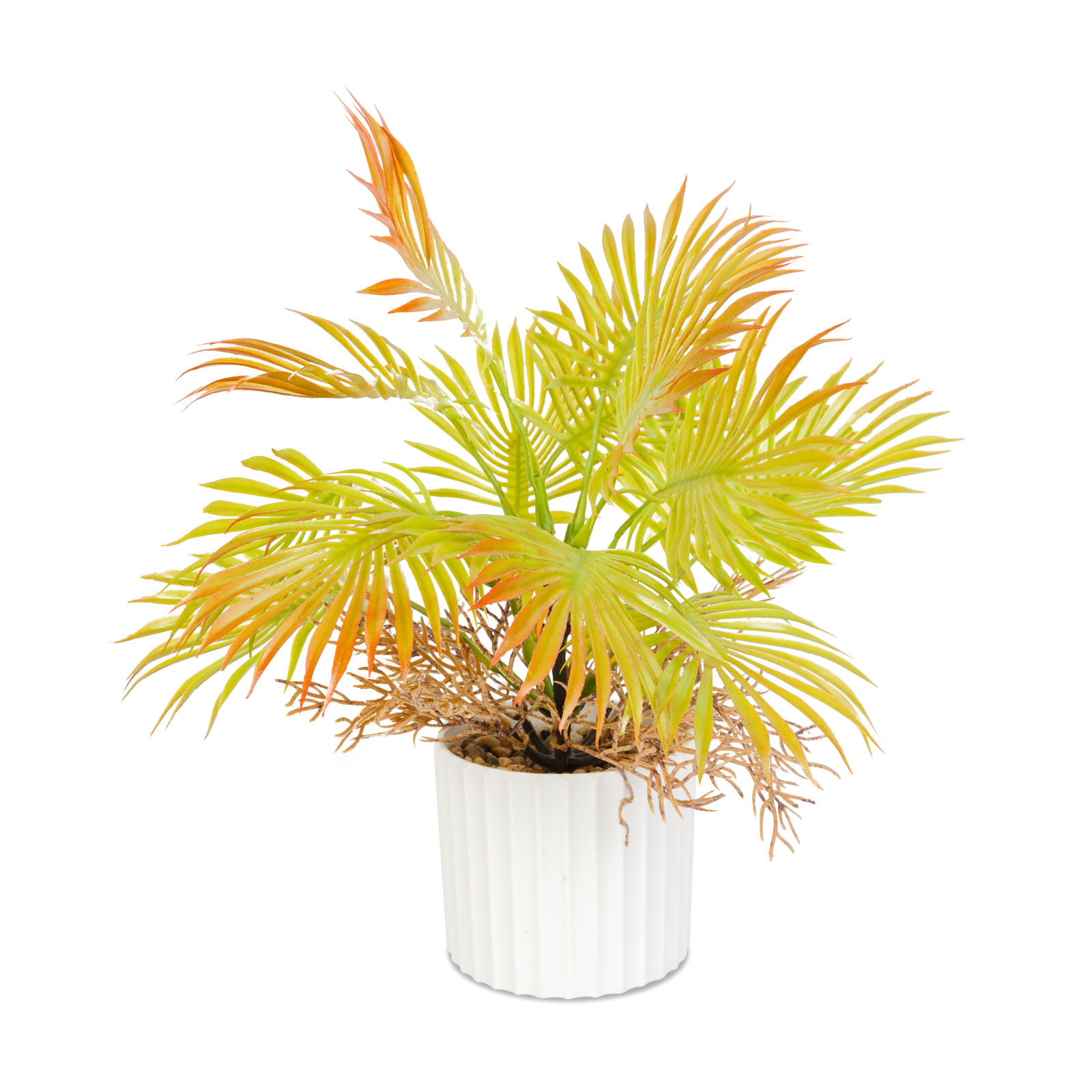 Planta artificiala palmier decorativ 22 cm, in ghiveci, design realist, decor casa birou [1]