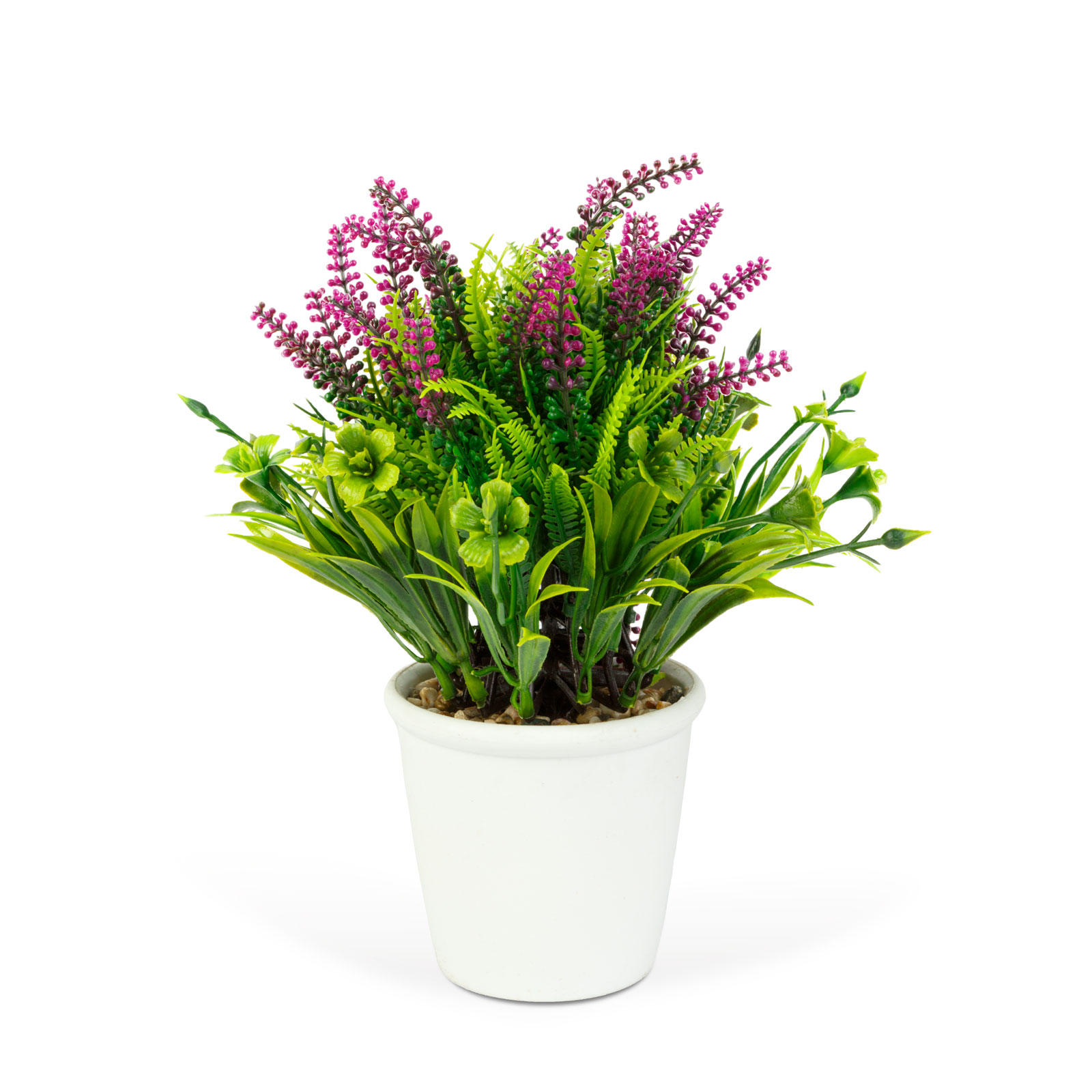 Planta artificiala lavanda decorativa 20 cm, in ghiveci, design realist, decor casa birou [1]
