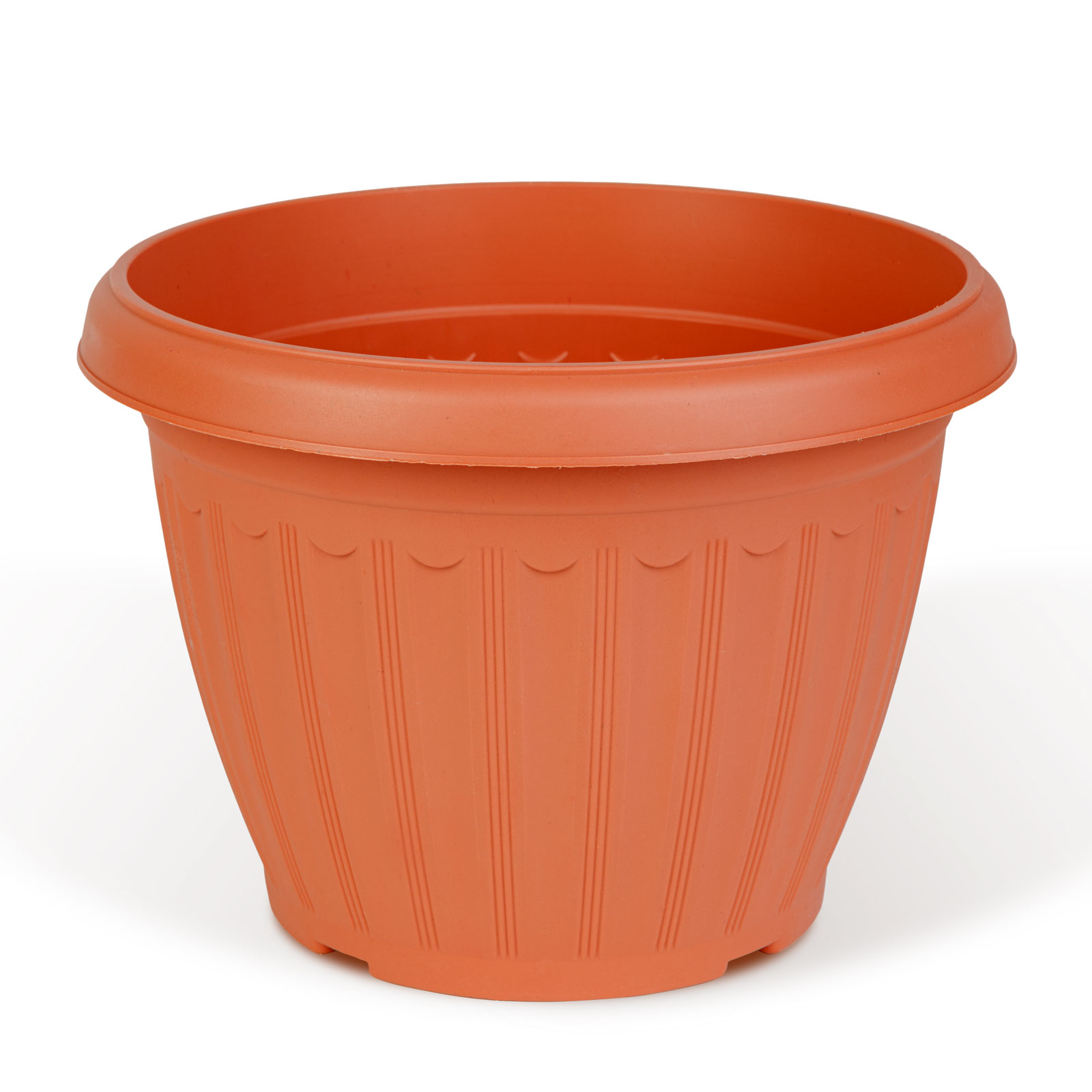 Ghiveci flori din plastic, culoare teracota, Ø25 cm, pentru plante interior si exterior [1]