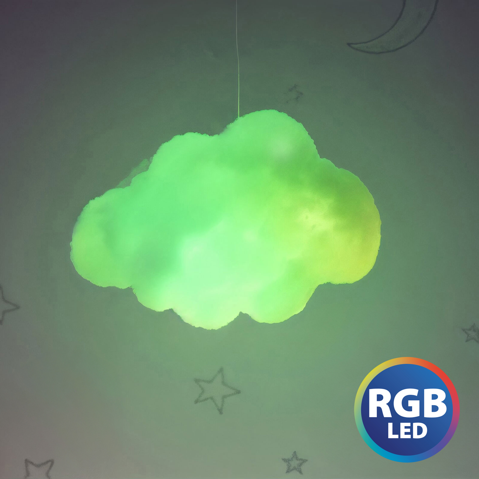 Lampă nor magic - 16 LED RGB - 3 x AAA - 25 x 20 x 15 cm [1]