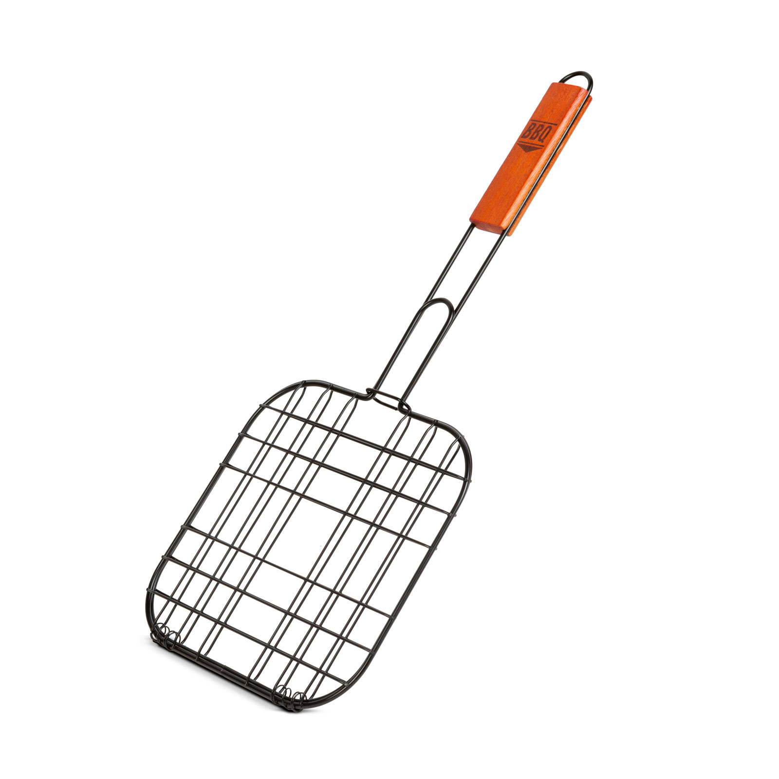 Grătar cu carne - mâner din lemn [1]