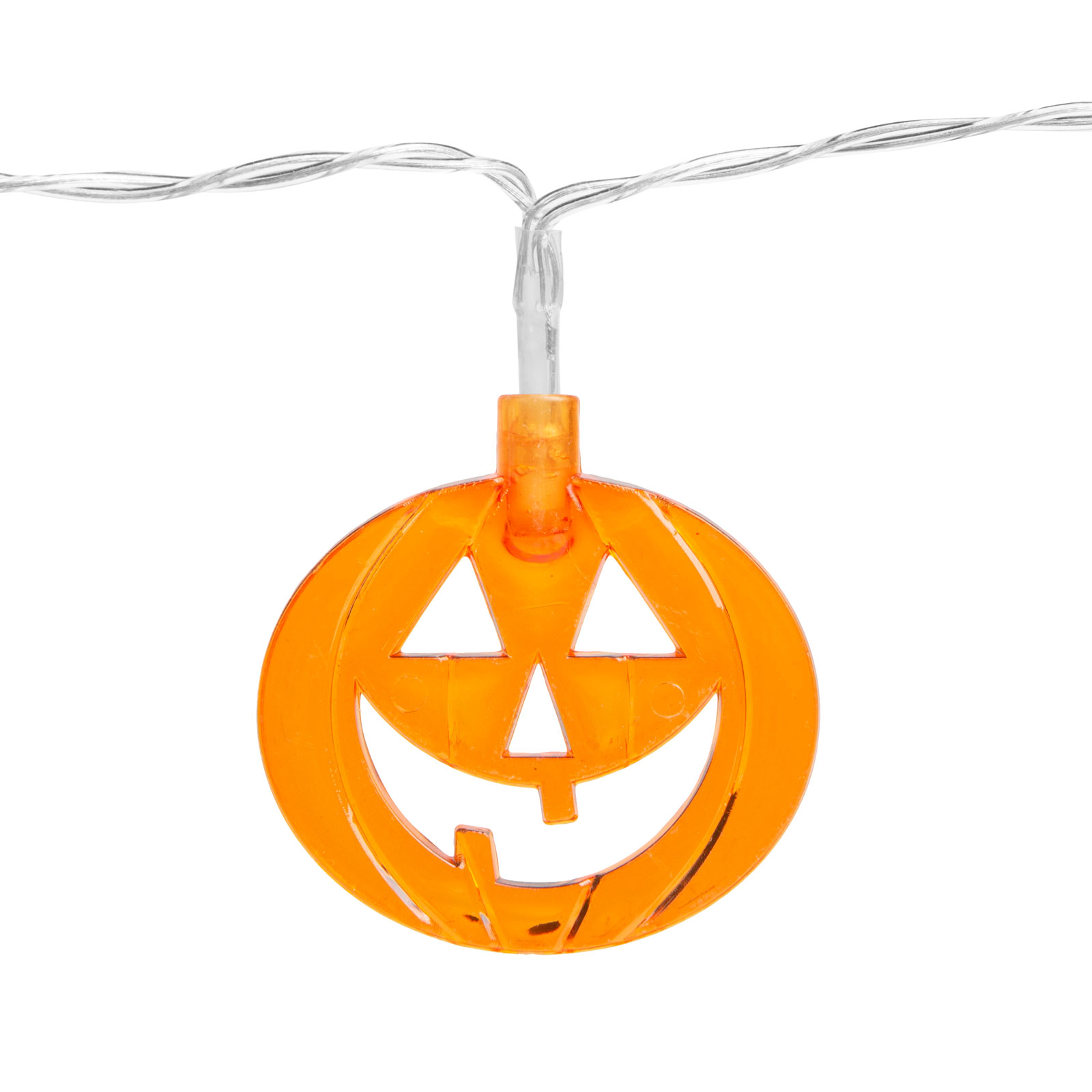 LED-uri de Halloween - dovleac - 10 LED - 2 x AA - 1,35 m [1]