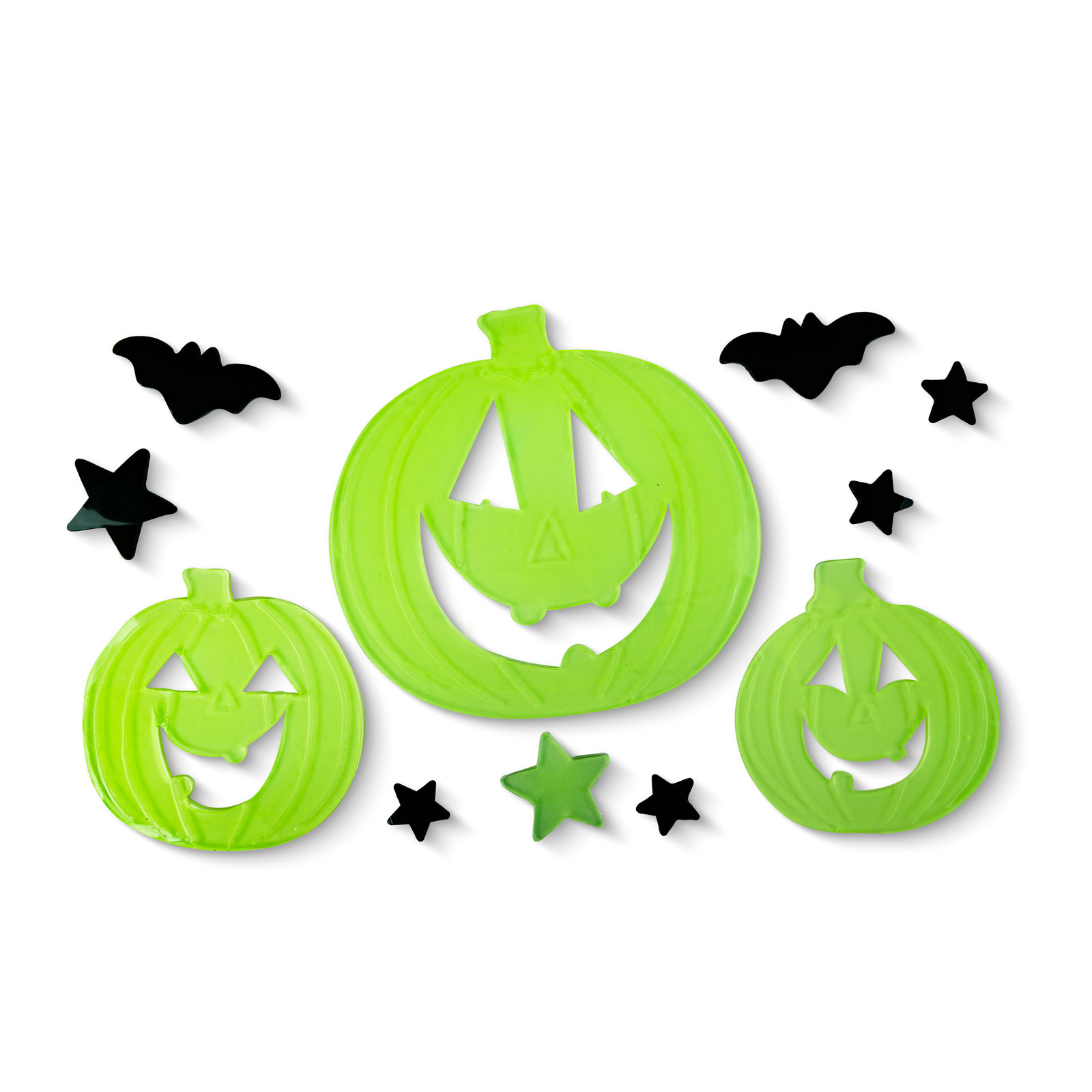 Decor fereastră fosforescentă de Halloween - dovleac - 29 x 16 cm [1]