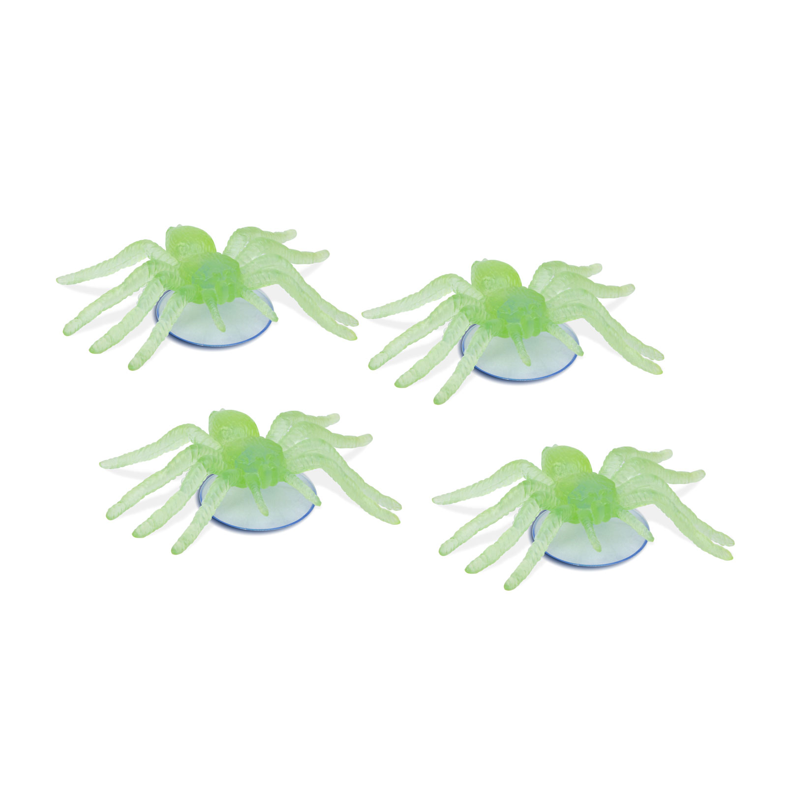 Decor fosforescent de Halloween - paianjen - ventuză - 8 x 5 cm - 4 buc/pachet [1]