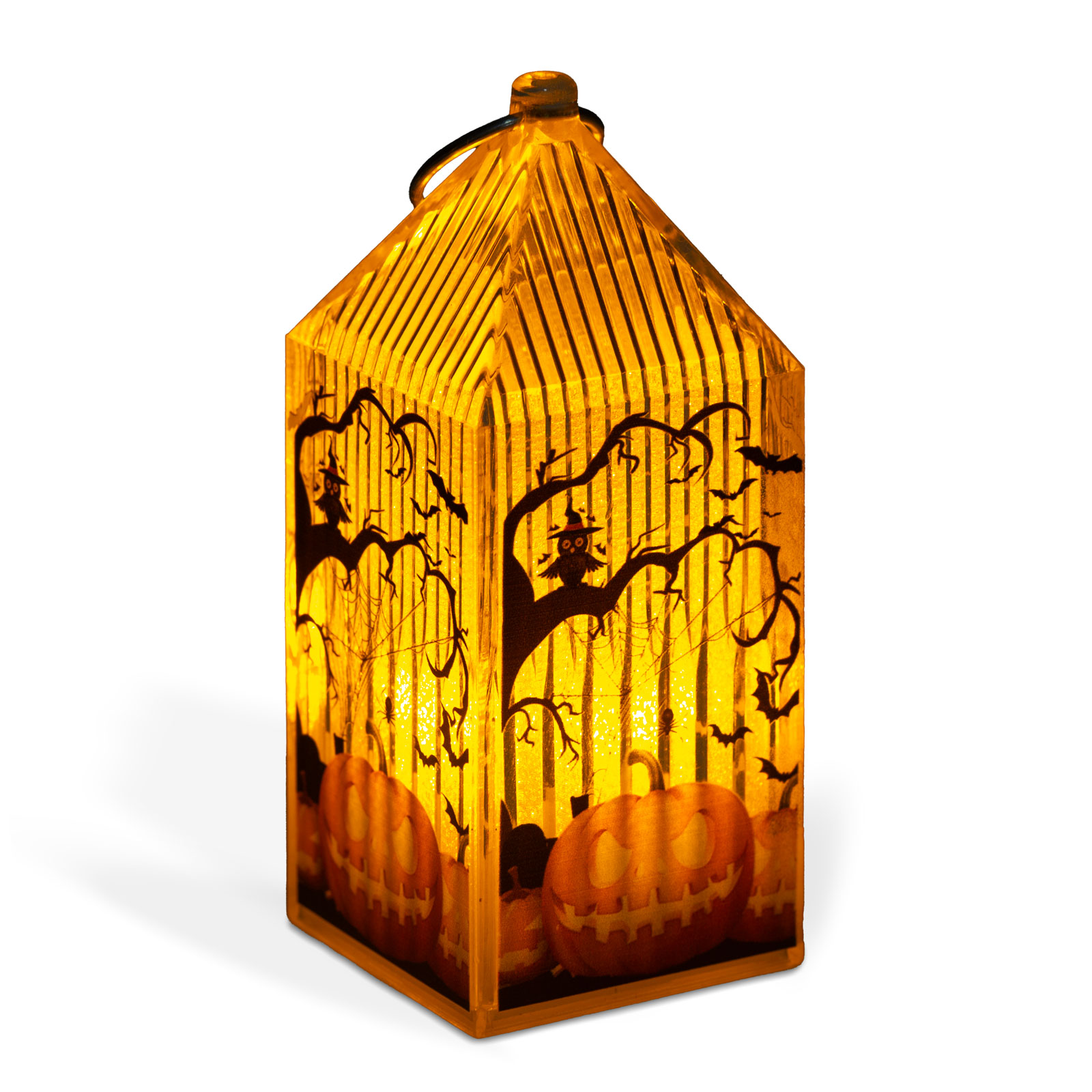 Lampă LED Halloween - dovleac - LED portocaliu - 2 x LR44 - 4 x 4 x 9,5 cm [1]