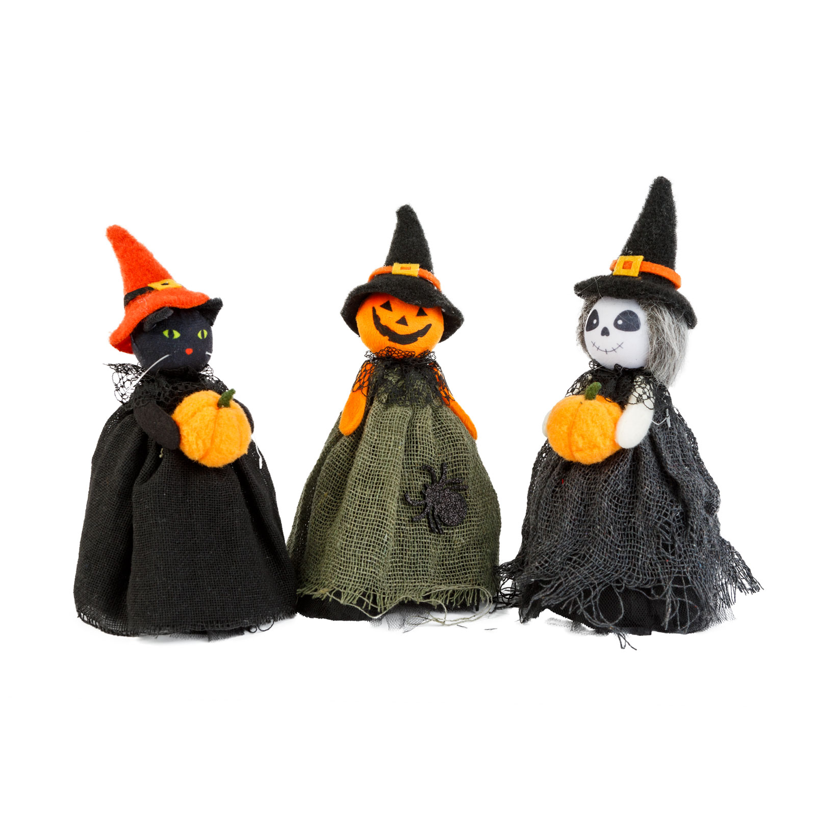Decorațiune de Halloween - fantomă, pisică, cap de dovleac - 21 cm [1]