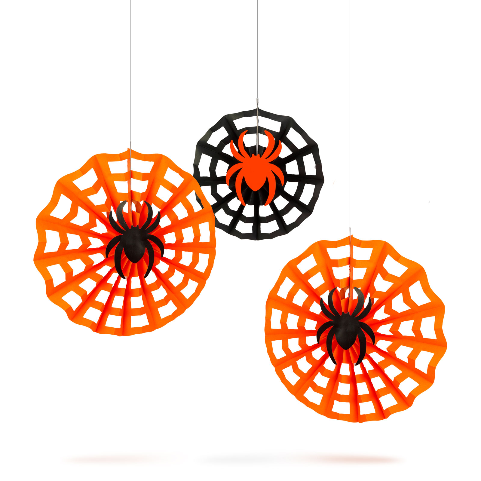 Decorațiune de Halloween - set pânză de păianjen - hârtie - 30/40 cm - 3 buc / pachet [1]