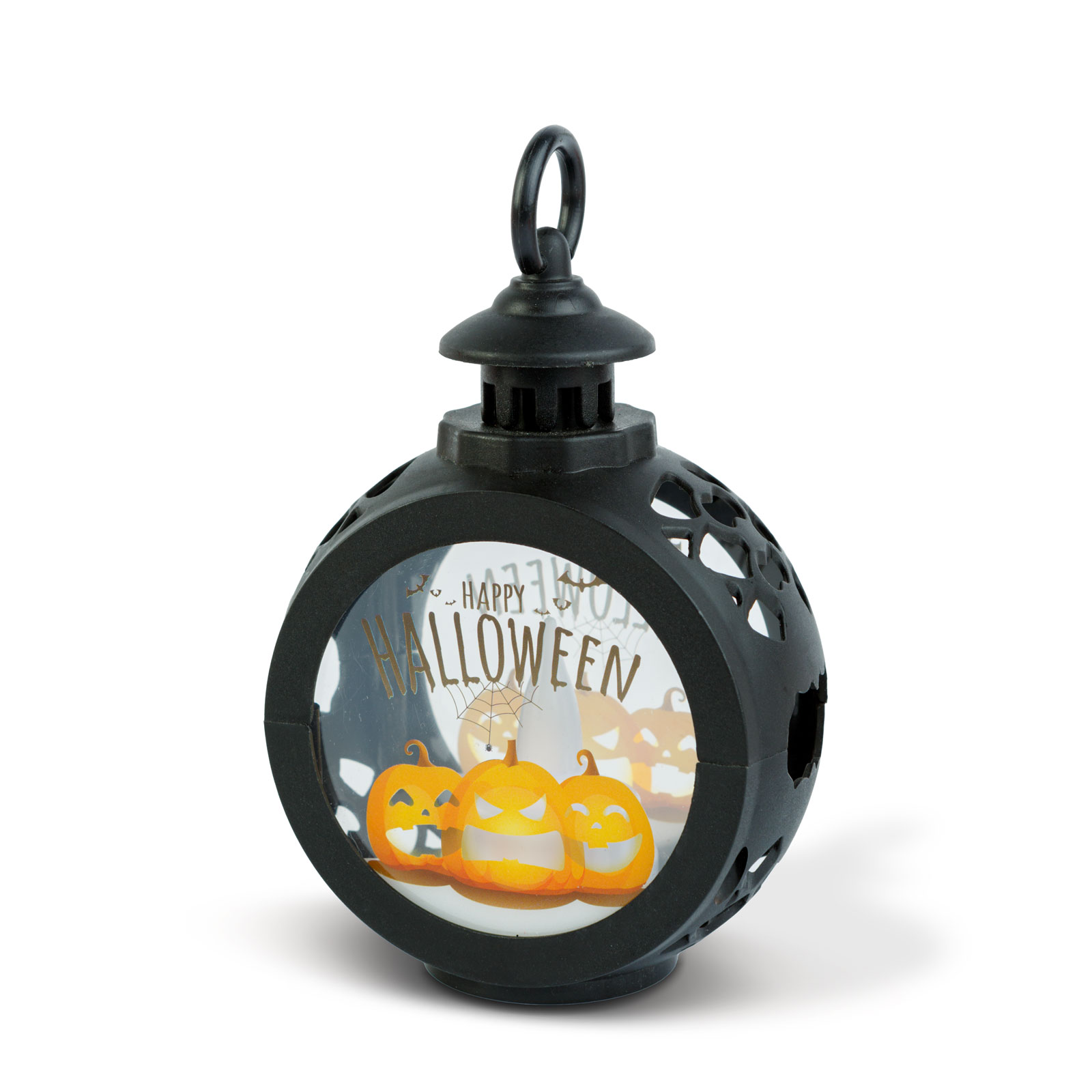 Decorațiune luminoasă de Halloween - dovleac - suspendabilă - LED - 8,5 x 13,5 cm [1]