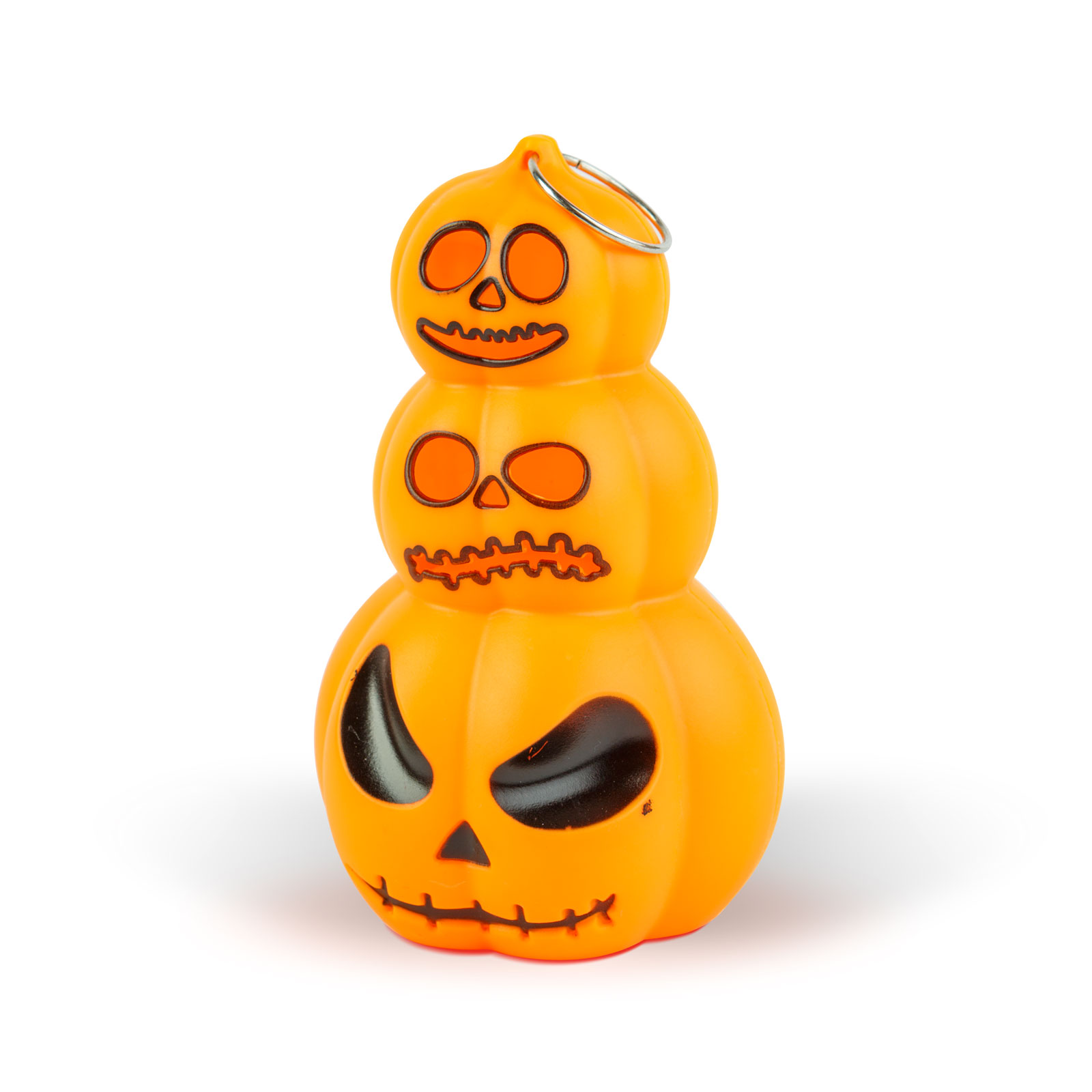 Decorațiune luminoasă de Halloween - dovleac - LED alb cald - 12 x 7,5 cm - 3 x LR1130 [1]