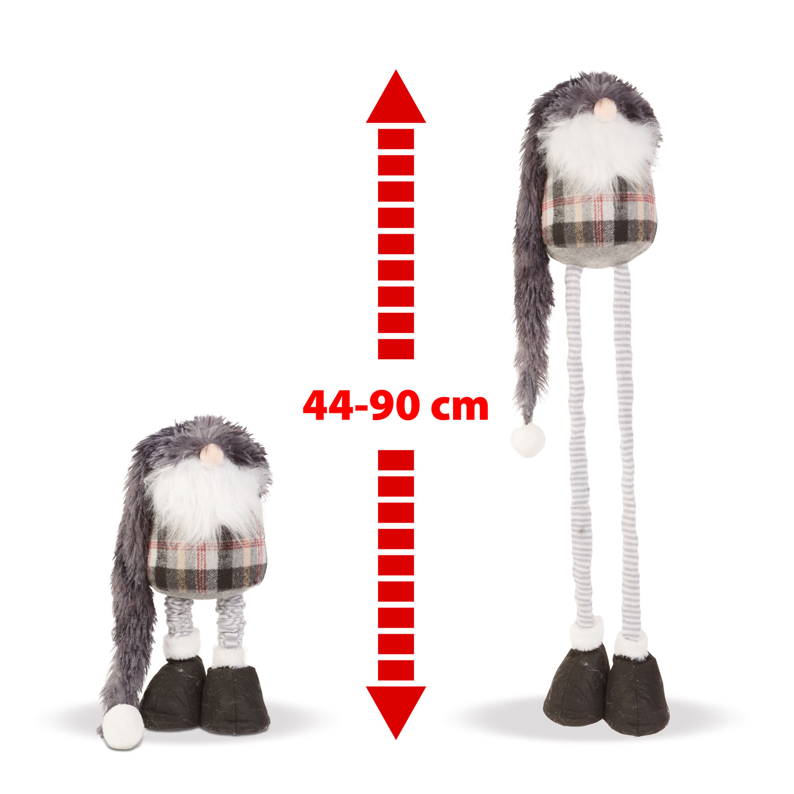 Spiriduș de Crăciun scandinav - cu picioare telescopice - 44-90 cm [1]