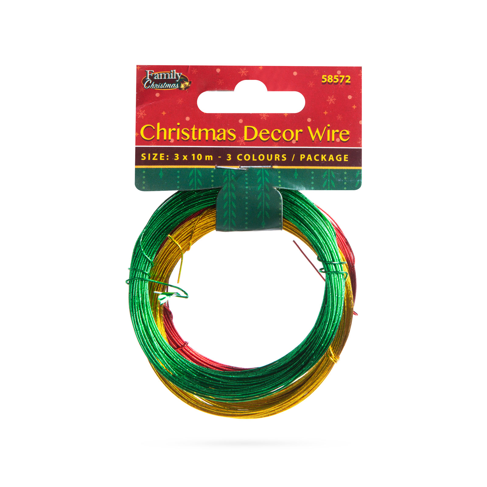 Sarma decor de Craciun - lucioasa - 3 x 10 m - 3 tipuri / pachet [1]