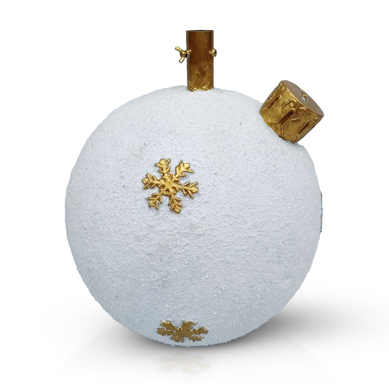 Suport pentru brad de Crăciun - glob decorativ - piatră artificială - 41 x 41 x 47 cm [1]