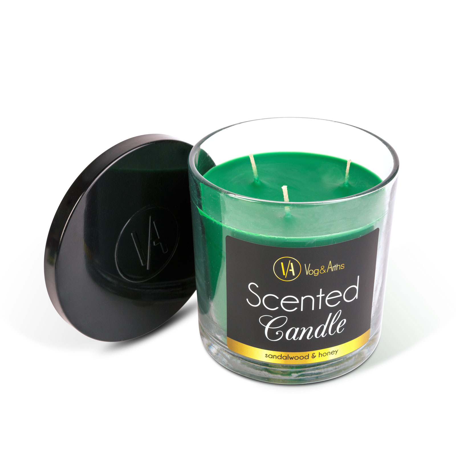 Lumanare parfumata - lemn de santal si miere - 350 g [1]