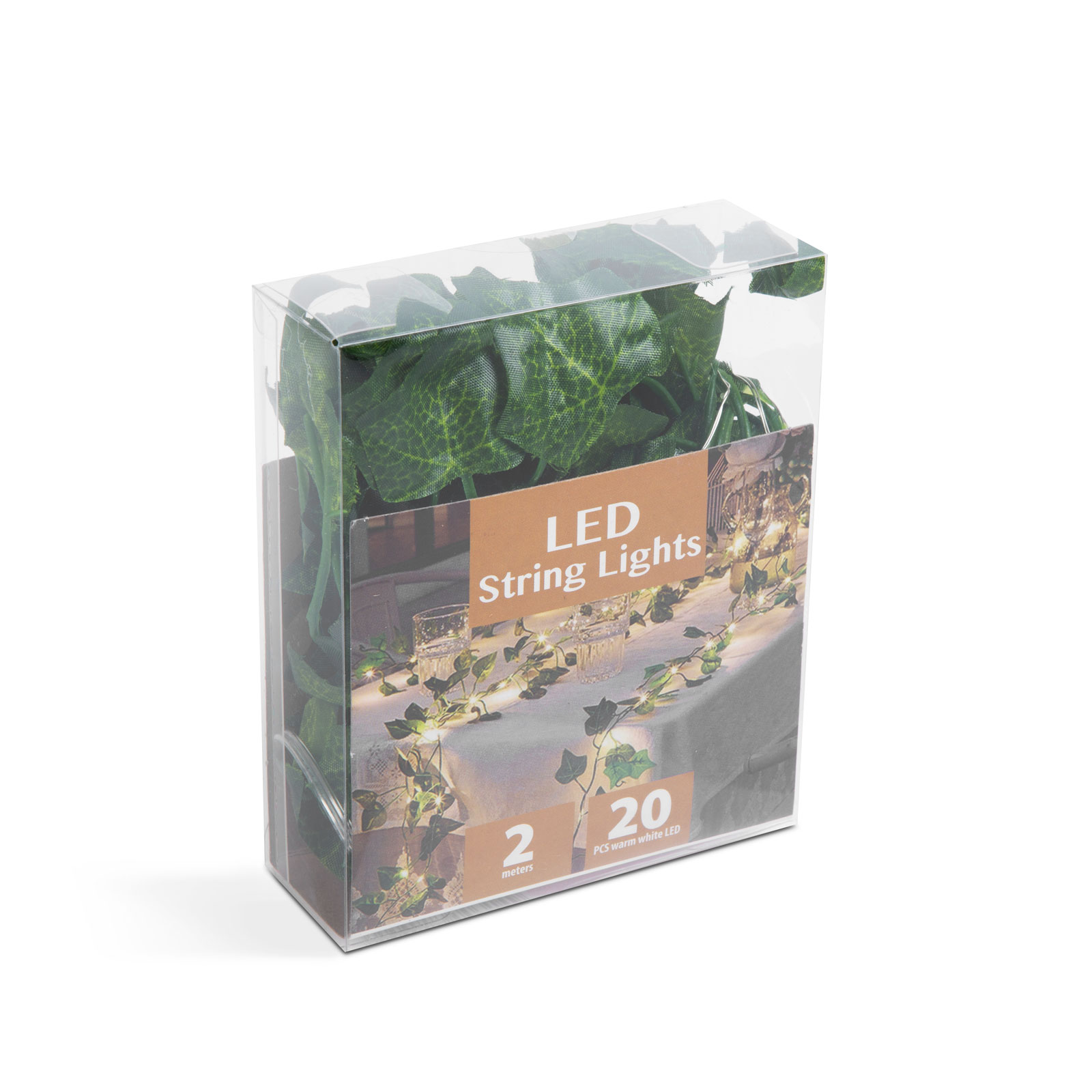 Decor LED de Crăciun - 20 LED-uri - 2 m - alb cald [1]