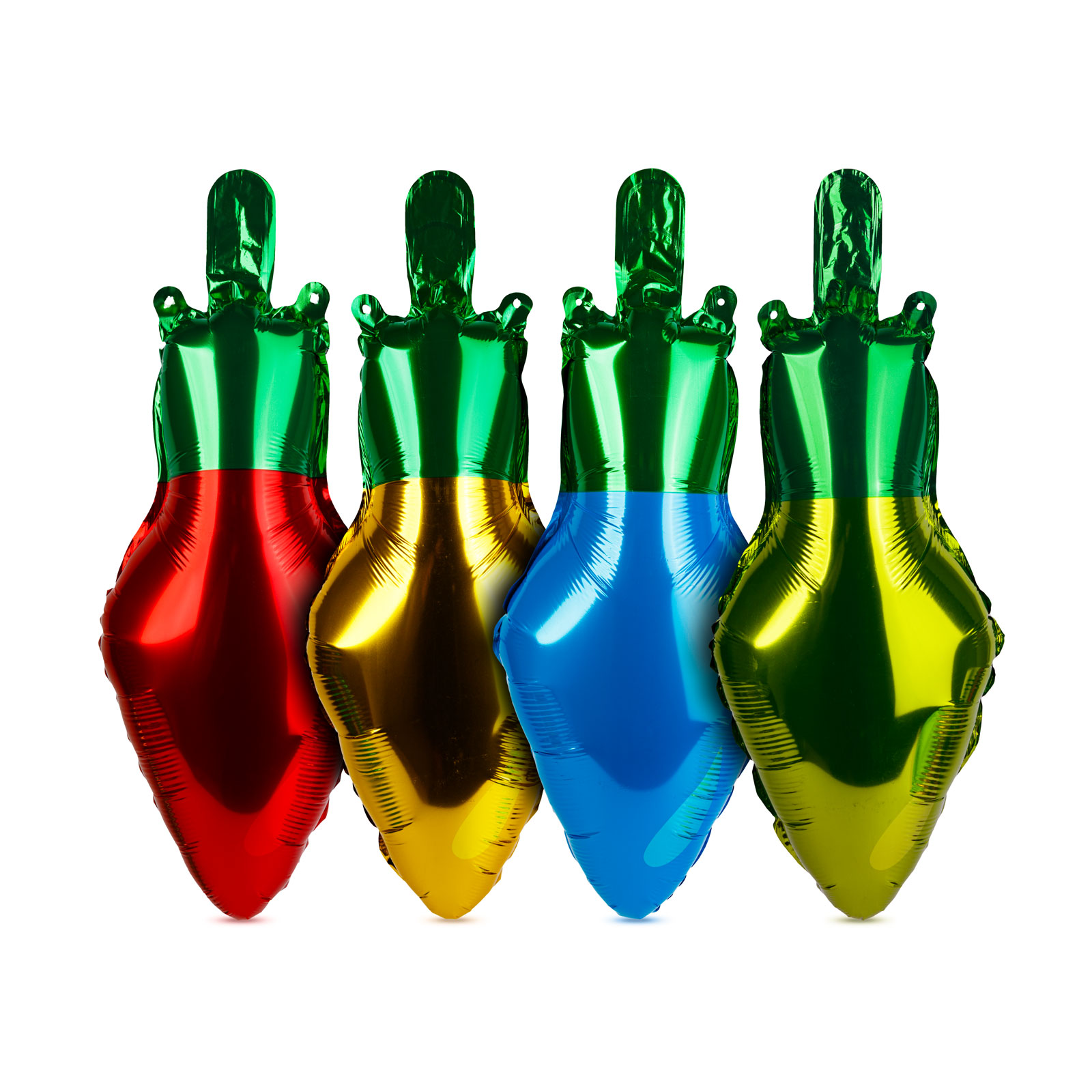 Decorațiune de Crăciun - balon - bec clasic - 26 x 43 cm - 4 buc / set [1]