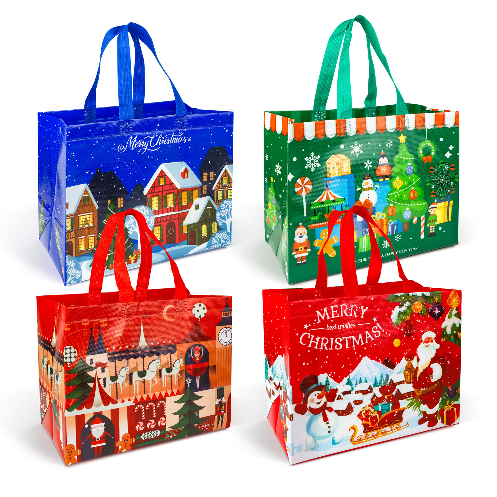 Cadouri romantice si Ziua Indragostitilor - Pungă de cadouri de Crăciun - 31 x 25 x 17 cm - 4 modele