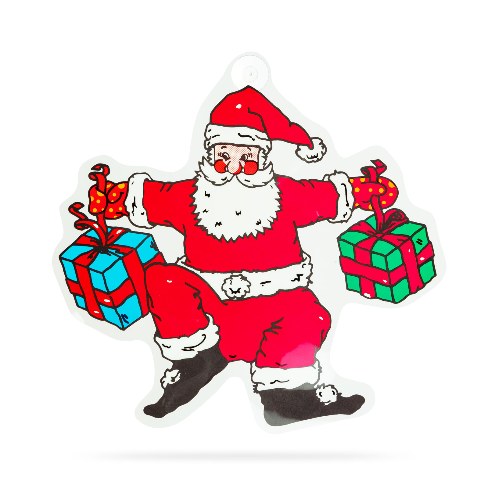 Decorațiune de Crăciun pentru fereastră - Moș Crăciun - cu ventuză - 30 x 29 cm [1]