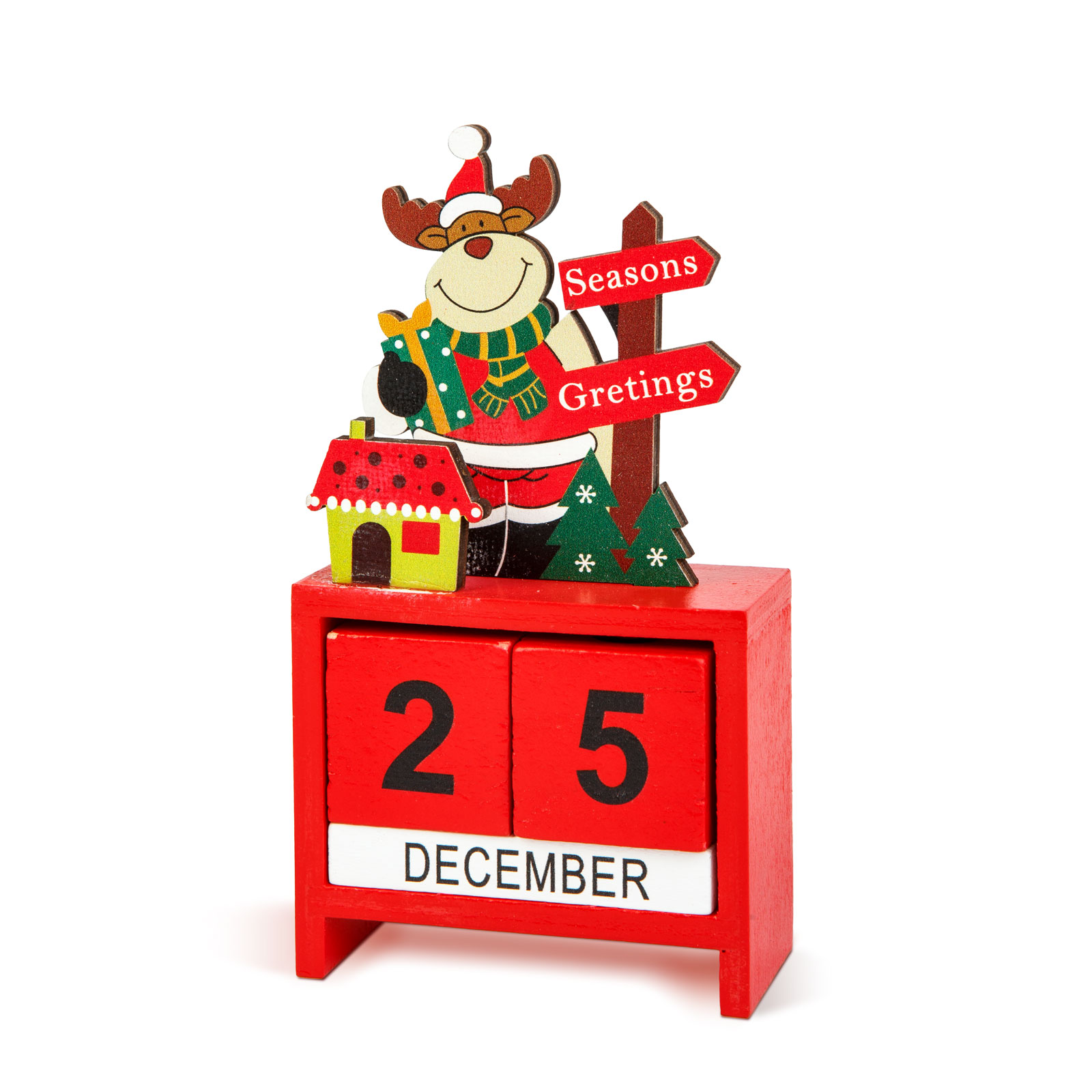 Calendar de Crăciun - MDF - 13,5 x 7 x 3,5 cm - 3 modele [0]