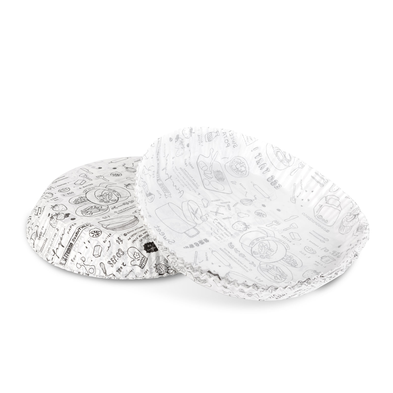 Hârtie de copt pentru Air fryer - pentru gătit fără ulei - cu model, rotund - 23 cm - 50 bucăți / pa [1]