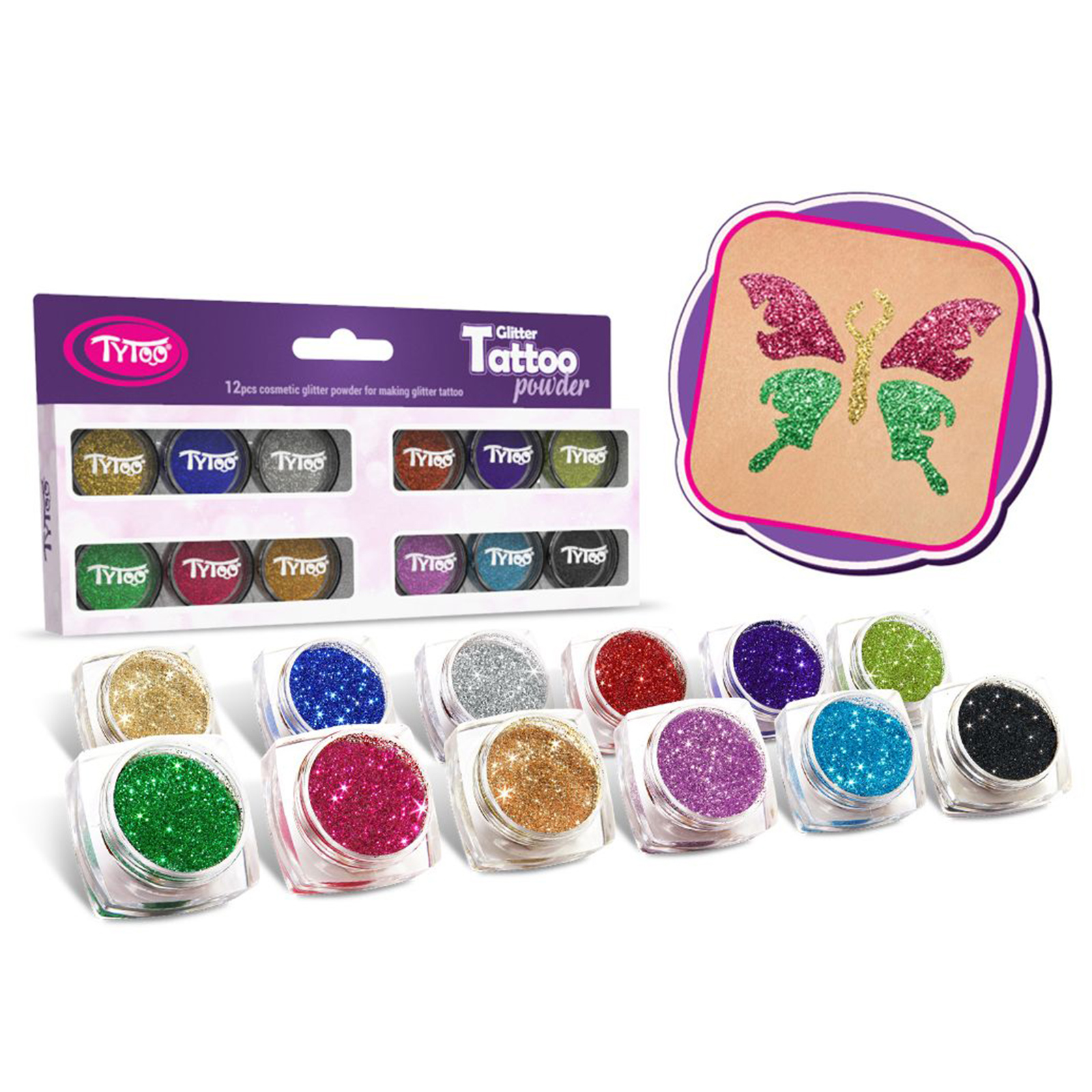 Set sclipici - culori TOP - 12 x 2,5 ml [1]