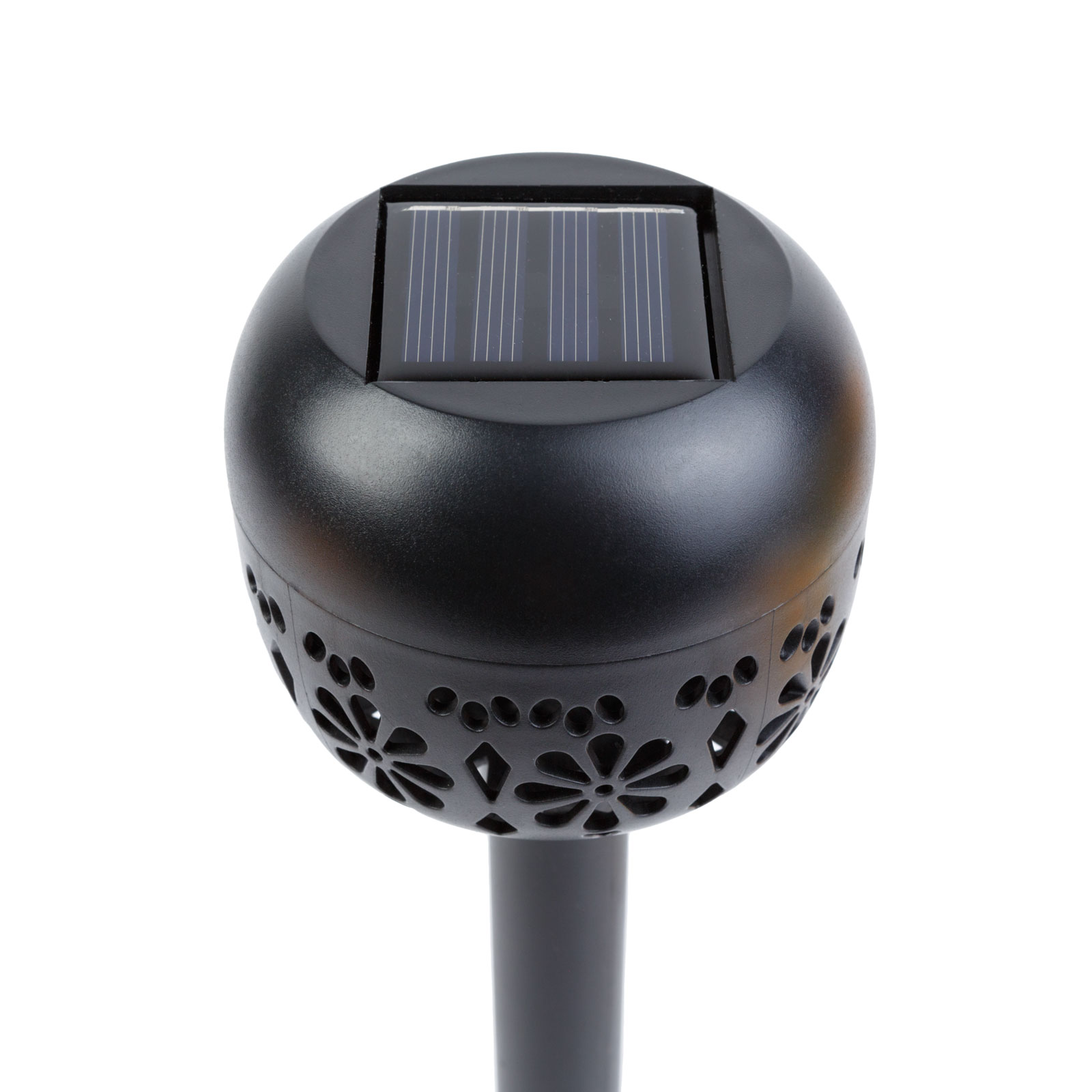 Lampa solara gradina, 1 LED alb cald, 8 x 8 x 38 cm, iluminat alei terasa, IP44 [2]